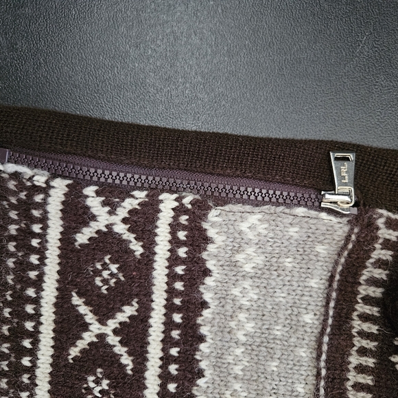 NWT - Lauren Ralph Lauren Active Zip-Up Brown Cardigan - Size XL - Picture 11 of 11